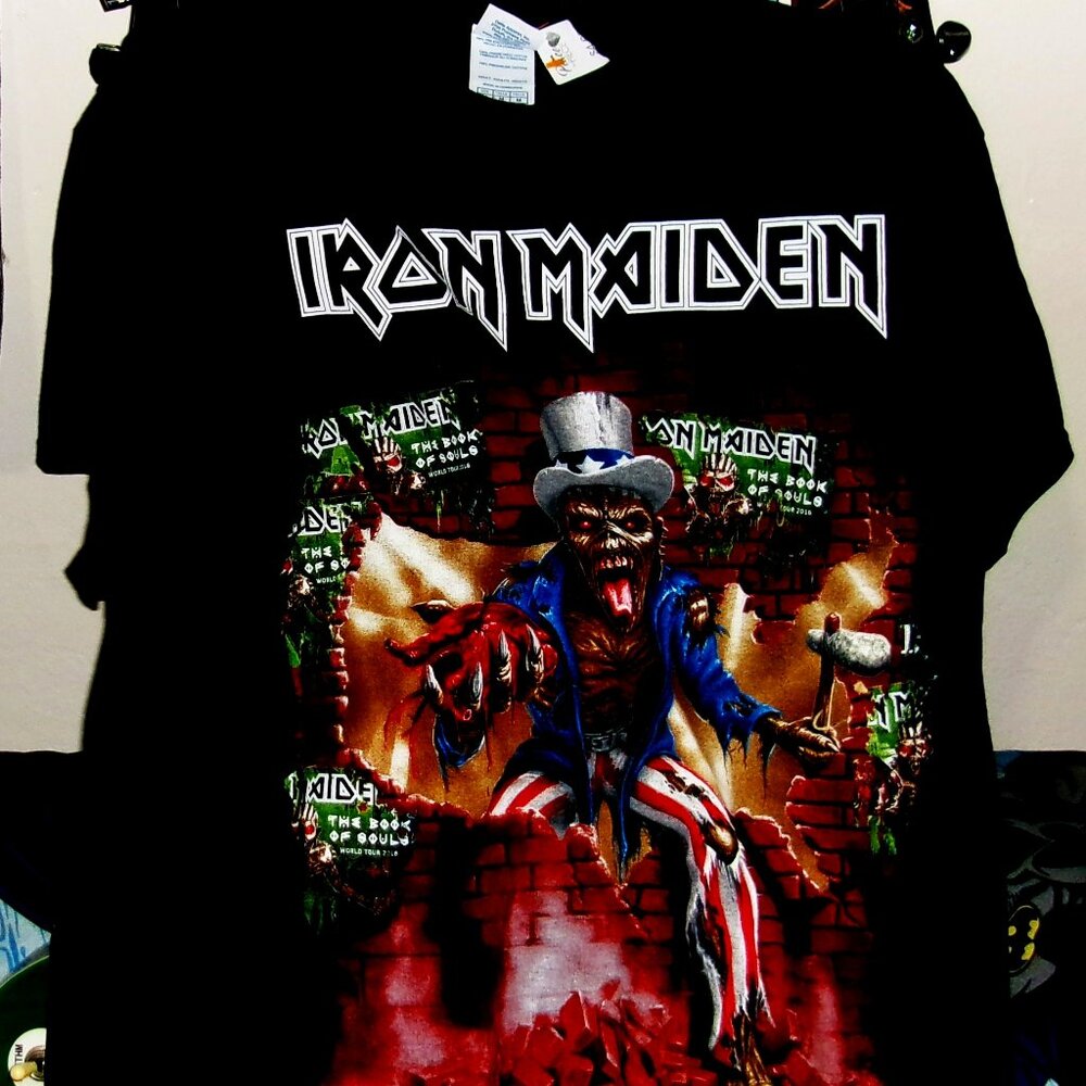 iron maiden book of souls north american tour 2017 M tee - eddy killers metal 2